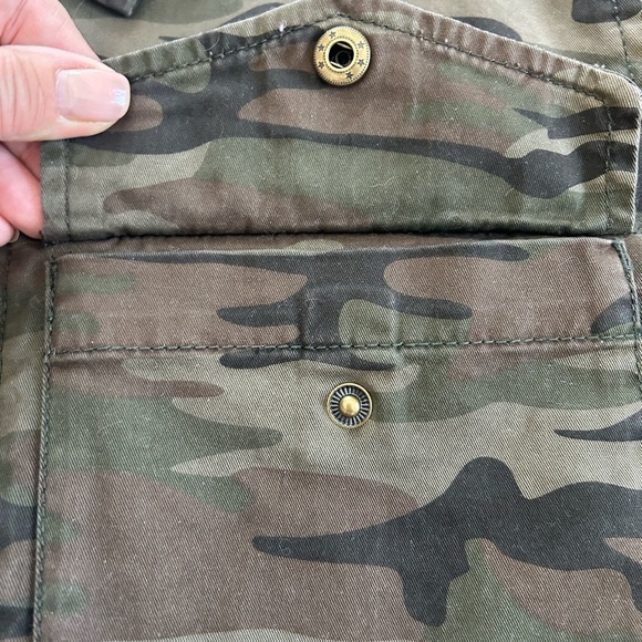 Sanctuary Standard Surplus Jacket Womens Camo Safari Boho Streetwear Zipper SZ S - Picture 4 of 9